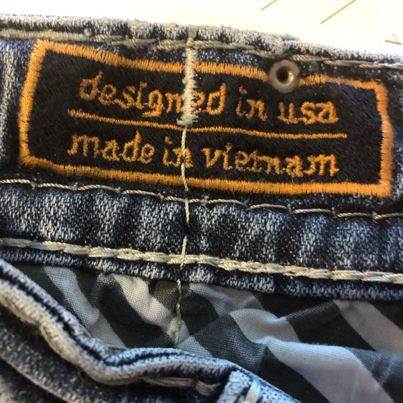 Rock Revival Baxter Slim Bootcut Jeans Sz 27 - Picture 15 of 16